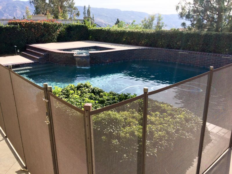 Mesh Fence in Pool Area